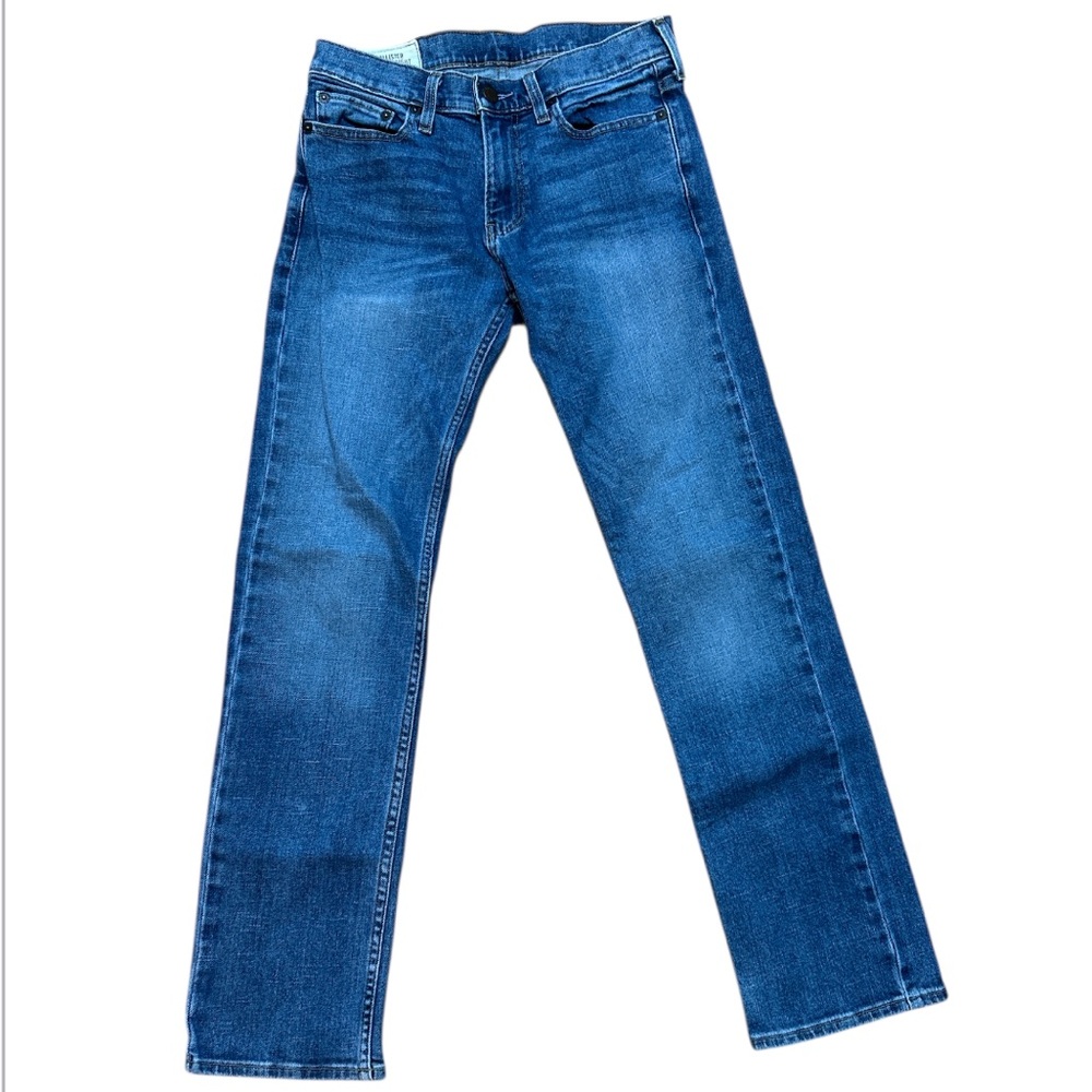 Hollister Men's Slim Straight Blue Jeans 29" x 32"